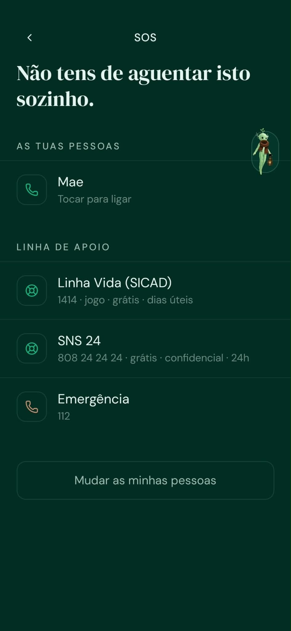 SOS: your people and helplines